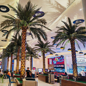 Palmier artificiel sur mesure, résistant à la décoloration, grand arbre artificiel pour centre commercial - Product Image 6