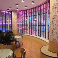 Écran LED holographique transparent d'intérieur, holographie 3D invisible, publicité dans les centres commerciaux, concerts et événements en direct