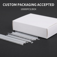 Étiquettes micro-étiquettes ultra-fines en nylon de 3,4 mm et 5,4 mm, écologiques, couleurs personnalisées, attaches pour étiquettes de prix, pour serviettes, chaussettes et vêtements haut de gamme