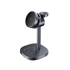 Station de charge sans fil magnétique 3 en 1 pour téléphone Qi2, montre et AirPods, refroidissement par semi-conducteur <span class=keywords><strong>TEC</strong></span> avec tête de chargeur réglable - Product Image 2
