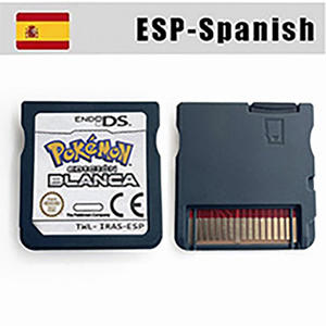 Cartucho de Juego ESP en <span class=keywords><strong>Español</strong></span> Pokémon Versión Negro Blanco 1 2 Oro HeartGold Plata SoulSilver Retro Nostalgia para DS 2DS <span class=keywords><strong>NDS</strong></span> - Product Image 2