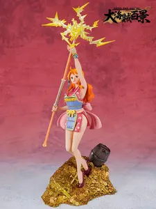 Un pezzo Anime Nami figura con bacchetta magica WT100 edizione commemorativa grandi pirati 100 scene modello di Eiichiro Oda - Product Image 2