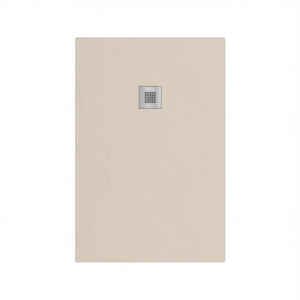 Receveur de douche rectangulaire Estasi 80 x 100 cm couleur sable surface antidérapante pour salle de bain - Product Image 3