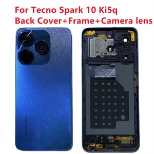 Coque arrière de batterie + Châssis intermédiaire + Lentille d'appareil photo pour Tecno Spark 10 Ki5q - Product Image 1