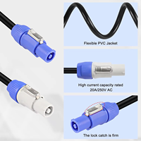 3x2,5mm Kupferleiter PVC-Isoliertes Niederspannungs-Powercon-Stromkabel für LED-Bildschirme und Bühnenbeleuchtung