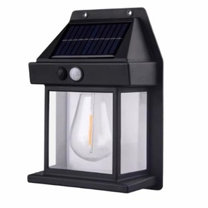 Solar Wall <b>Light</b> <b>LED</b> Outdoor Garden Lamp Water Resistant IP65 Warm White 2700K with <b>Light</b> <b>Sensor</b> and Dimmer Function - Product Image 2