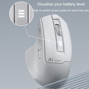 Souris vocale IA <span class=keywords><strong>Inphic</strong></span> S6 sans fil, double mode de charge, silencieuse, intelligente, à commande vocale, pour le bureau et la maison - Product Image 5
