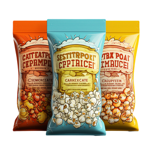 Tái Sử Dụng Zip Khóa Túi <span class=keywords><strong>Doypack</strong></span> Mylar Lưu Trữ Thực Phẩm Nắp Kéo Bỏng Ngô Thực Phẩm Túi - Product Image 4