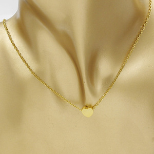 Collana classica con pendente a cuore di pesca traforato in acciaio inossidabile per matrimoni e feste - Product Image 3