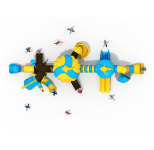 Toboggans pour enfants en plastique pour aire de jeux extérieure, pour jardins d'enfants, parcs d'attractions de parcs d'aventure, combinaisons de toboggans et balançoires - Product Image 3