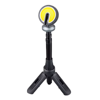 Lampe de camping LED circulaire compacte haute luminosité, rechargeable USB, solaire, magnétique, extensible, avec COB pour le travail