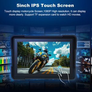 Pantalla Táctil de 5 Pulgadas para Motocicleta con Carplay, Navegación, Tablero Digital Portátil, Android Auto, Monitor Impermeable ZC11C - Product Image 4