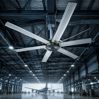 Ventilateur de plafond pour entrepôt 24 pieds HVLS, ventilateur industriel pour entrepôt 380V, économie d'énergie pour centre de distribution
