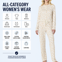 Ensemble de pyjama élégant pour femmes en coton biologique - Vêtements de détente respirants et décontractés avec tissu doux et lisse