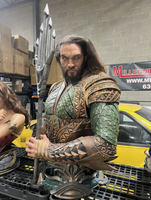 Vente flash : Figurine Aquaman grandeur nature en résine, sculpture Aquaman pour collection et décoration de centre commercial