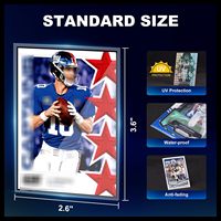 Lot de 100 protège-cartes premium pour cartes de sport, baseball, jeux et TCG, 65x90mm, type Penny