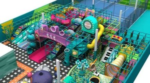 Новинка 2026: Игровой комплекс Yideli для помещений, мягкий игровой комплекс из стекловолокна и металла, на заказ, в тематике «Макарон», с шариковым бассейном, горкой, батутом и зоной для лазания - Product Image 5