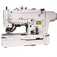 Machine à coudre industrielle à point noué, plate, manuelle, haute vitesse, pour boutonnières droites