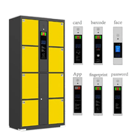 Armoire de rangement intelligente pour supermarché avec reconnaissance faciale du personnel, empreinte digitale et mot de passe