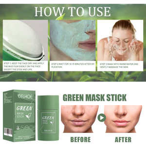 Mascarilla Facial en Barra EELHOE de Té Verde, Limpieza Profunda, Hidratante y Reductora de Poros - Product Image 4
