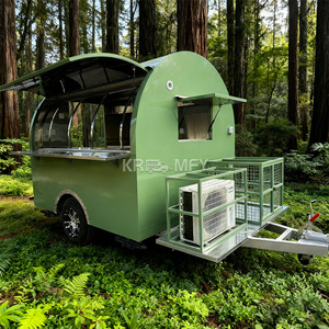 OEM Hot Dog Street Trucks Container USA <b>Fryer</b> Food Trailer Mobile Coffee Cart For Sale - Product Image 5