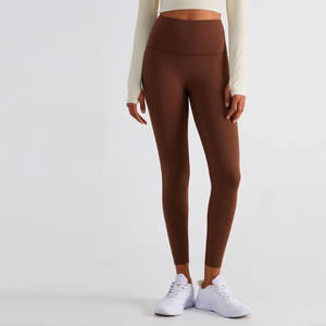 Leggings Sportivi da Donna a Vita Alta Neri, Design Senza Effetto Cammello, Tessuto Morbidissimo, Abbigliamento Fitness - Product Image 4