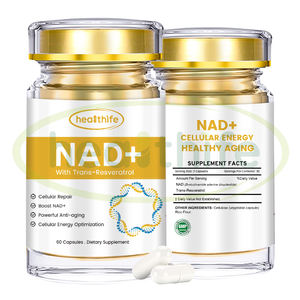 Healthife Nad Supplément Nicotinamide Adénine Dinucléotide 99% 500mg/60 bouchons/Bouteille NAD Capsules - Product Image 2
