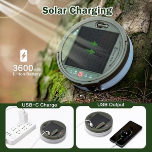 Lampu Tali Portabel Tenaga Surya untuk Berkemah dengan 8 Mode, Lampu Tenda USB Isi Ulang untuk Tenda, Taman, Pesta, dengan Remote Control - Product Image 6