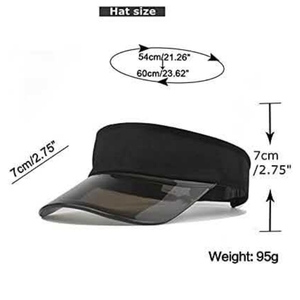 PVC Sport Running Outdoor Tourist Sun Hat Multi-Color Transport Visor Cap Mujeres Hollow Top Hat - Product Image 3