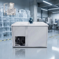 Machine à glaçons automatique en acier inoxydable avec compresseur à air, production de glaçons en blocs de haute précision pour usage commercial