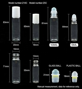 Refillable rỗng Mini tinh dầu cuộn trên chai <span class=keywords><strong>5ml</strong></span> 10ml vít cap lớp biểu bì dầu thủy tinh Lăn chai - Product Image 5