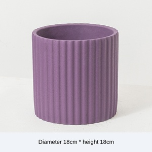 Nordic semplice cemento vaso di fiori <span class=keywords><strong>grande</strong></span> vaso di fiori gres retro balcone cortile ornamento per interni arredamento - Product Image 6