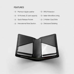 Sublimation <b>Holder</b> Cow Leather Memory Purse Small Luxury <b>Wallet</b> With Business <b>Card</b> <b>Holders</b> for Men - Product Image 4