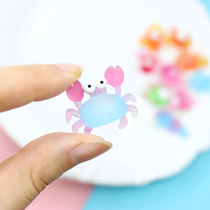 Cabujón de resina de cangrejo marino tropical para accesorios de pegamento cremoso DIY y decoración de horquillas - Product Image 6