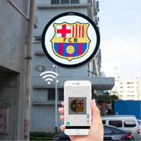 Letrero LED para Exteriores RGX P4, Letrero LED Redondo de Doble Cara, Pantalla LED a Todo Color, Resistente al Agua, Letrero Publicitario para Logotipo de Tienda Montado en la Pared