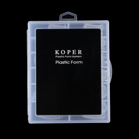 SunelPort - Puntas de Uñas de Cristal para Decoración de Uñas D10, 120 Piezas, Pre-diseñadas, con Logotipo Personalizado, Forma Ovalada/Cuadrada, Transparentes, Sin Papel