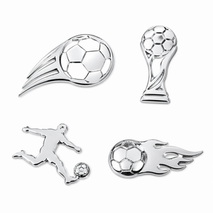 Emblème de voiture sportif en plastique ABS chromé 3D, trophée de football, autocollant étanche pour l'extérieur de la voiture, badge décoratif pour le coffre arrière du camion - Product Image 5