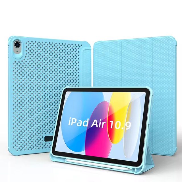 Heat Dissipation Hollow Design TPU Smart Protective Tablet Case for iPad Air4/5 10.9 Inch Cover for iPad 7/8/9th Gen 10.2