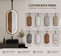 Miroir intelligent pour salle de bain, indice de protection IP44, miroir de maquillage LED moderne anti-buée, éclairage réglable 3000K-6000K pour hôtel, salon