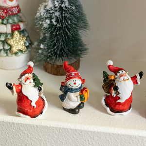 Hot Sale Christmas Decoration European Style <b>Vintage</b> Resin <b>Old</b> Man Snowman Window and Home Desktop Decoration - Product Image 5