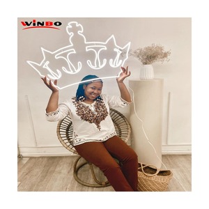 Tùy chỉnh <span class=keywords><strong>Led</strong></span> Neon dấu hiệu cho công viên chủ đề Công ty giáng sinh mở Logo Acrylic silicon ấm trắng Neon dấu hiệu thả vận chuyển - Product Image 5