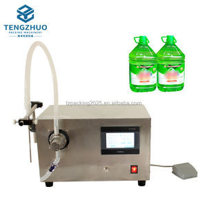 Machine <span class=keywords><strong>de</strong></span> remplissage semi-automatique professionnelle certifiée CE avec garantie <span class=keywords><strong>de</strong></span> qualité, appliquée au remplissage d'eau et <span class=keywords><strong>de</strong></span> produits cosmétiques - Product Image 1