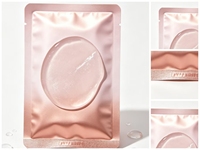 Sachet d'emballage cosmétique imprimé en gravure, thermoscellé sur trois côtés, résistant à l'humidité, personnalisé pour masques faciaux et soins de la peau