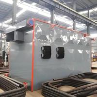Chauffe-huile thermique industriel au charbon et aux biomasses avec structure horizontale de type boîte