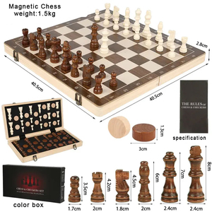 2 trong <span class=keywords><strong>1</strong></span> từ cờ vua thiết lập & cờ Board Game 15 "bằng gỗ gấp bàn cờ với 2 thêm nữ hoàng du lịch xách tay cờ <span class=keywords><strong>Set</strong></span> - Product Image 5