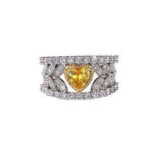 Elegante Anello Vintage a Cuore Cavo, Design Minimalista, Gioielli da Donna alla Moda, Regalo Chic per Uso Quotidiano - Product Image 5