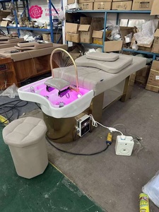 Yicheng Usine Vente Chaude <span class=keywords><strong>Protection</strong></span> De L'environnement En Cuir PU salon de beauté Tête Spa <span class=keywords><strong>Massage</strong></span> Shampooing Lit en haute qualité - Product Image 3