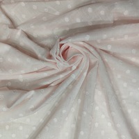 Tissu jacquard ovale à pois 100% coton pour chemises, robes et vêtements pour femmes et enfants