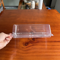 Boîtes d'emballage en plastique rectangulaires transparentes jetables en gros pour la pâtisserie, les gâteaux, le pain, les pâtisseries, les desserts