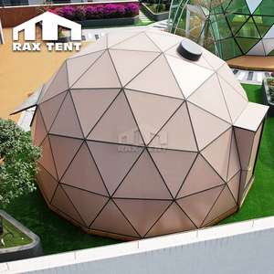 Glamping Glass Dome House con paneles de madera de color para uso en las cuatro estaciones Resort Horel Venta caliente - Product Image 4